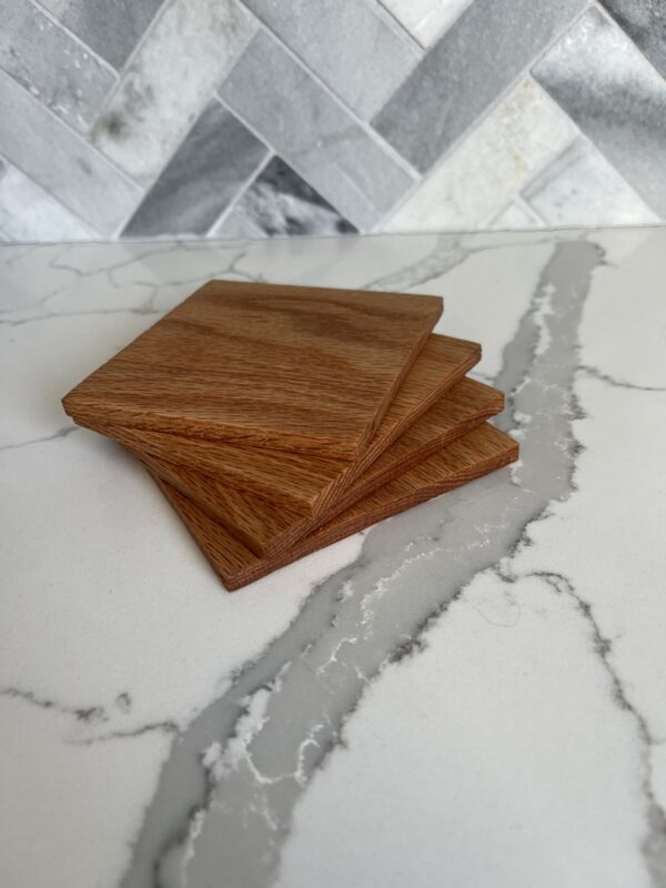 Oak Coaster Set Thin - Image 5