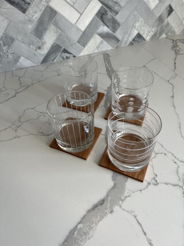 Oak Coaster Set Thin - Image 2