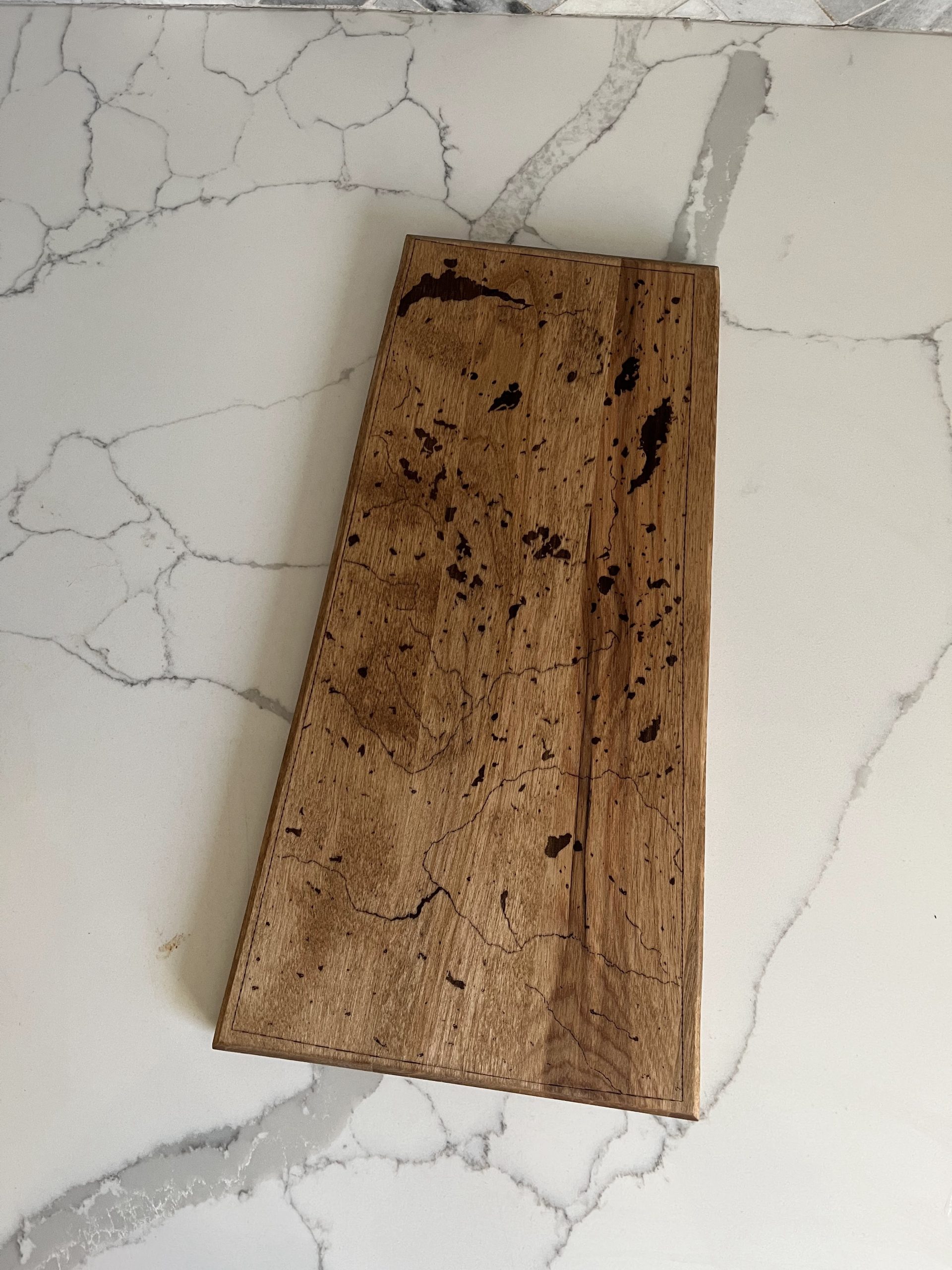 Serving / Cutting Board - Saskatchewan Waterbodies - Birch